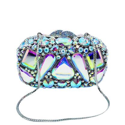 Damen Abendtasche Clutch – Luxuriöse Tropfenform mit Glassteinen, Elegante Handtasche für Events {{ DaniFest }}