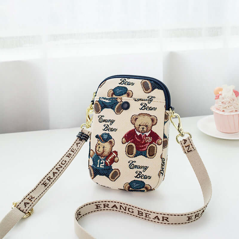Damen Handytasche Crossbody – Canvas Umhängetasche mit Stickerei, Streetwear Mini Bag {{ DaniFest }}