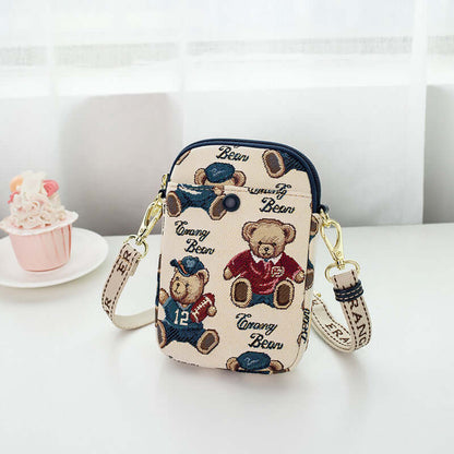 Damen Handytasche Crossbody – Canvas Umhängetasche mit Stickerei, Streetwear Mini Bag {{ DaniFest }}