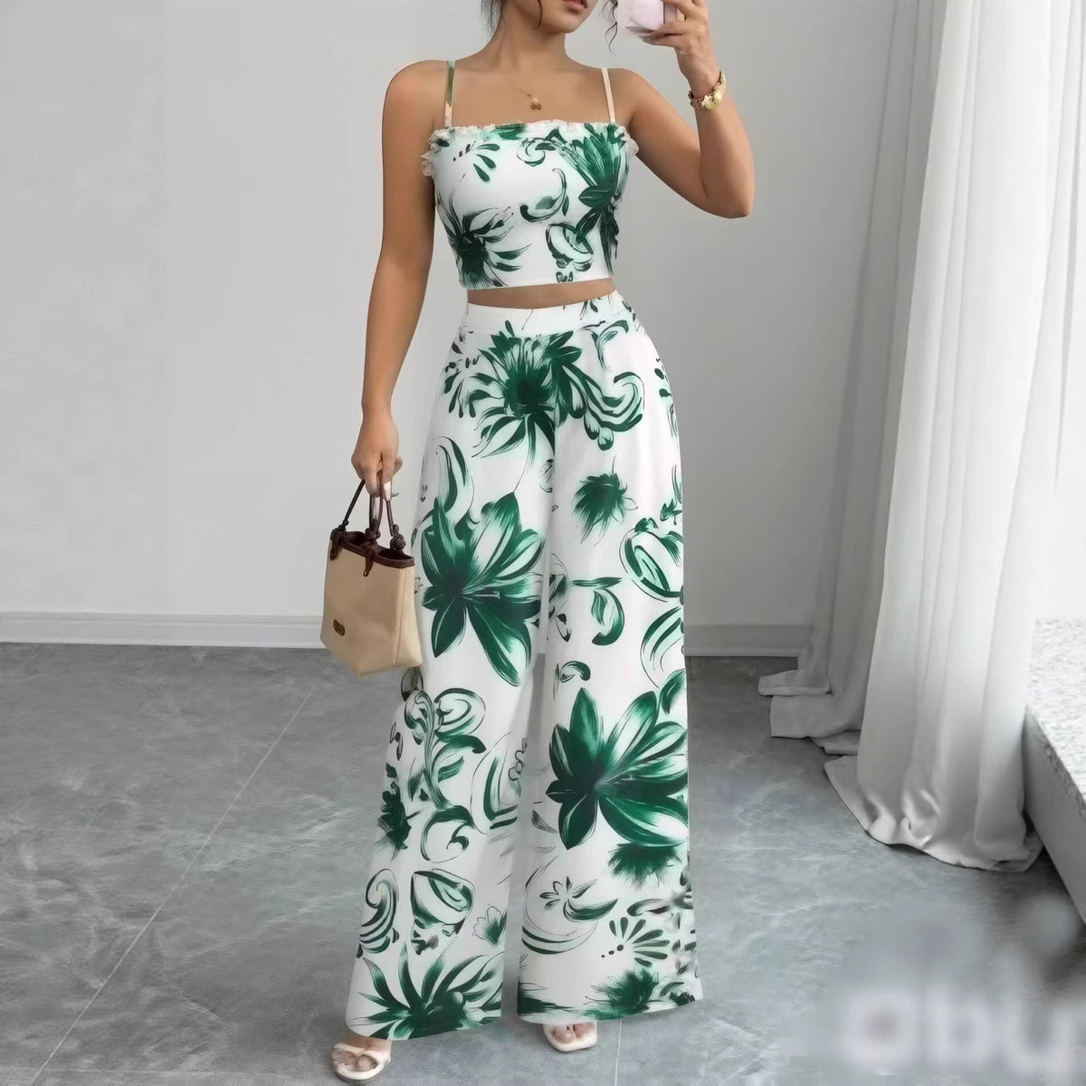 Damen Jumpsuit mit Blumenmuster – Slim-Fit Overall mit Trägern {{ DaniFest }}