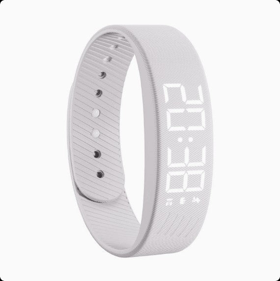 DaniFest Fitnessarmband in Weiß mit digitalem Display, leichtem Silikonarmband und sportlichem Design