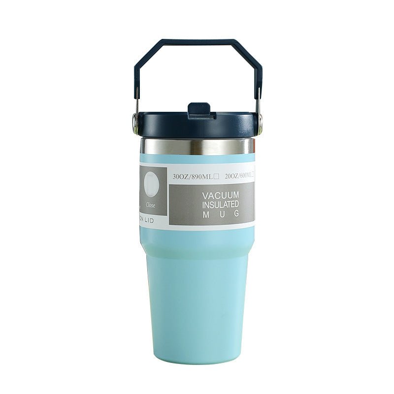 Edelstahl Trinkflasche mit Griff – Dein stilvoller Begleiter für aktive Abenteuer {{ DaniFest }}