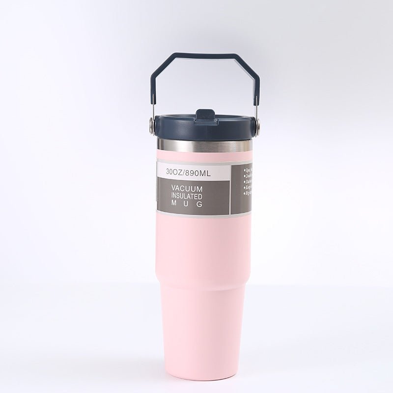 Edelstahl Trinkflasche mit Griff – Dein stilvoller Begleiter für aktive Abenteuer {{ DaniFest }}