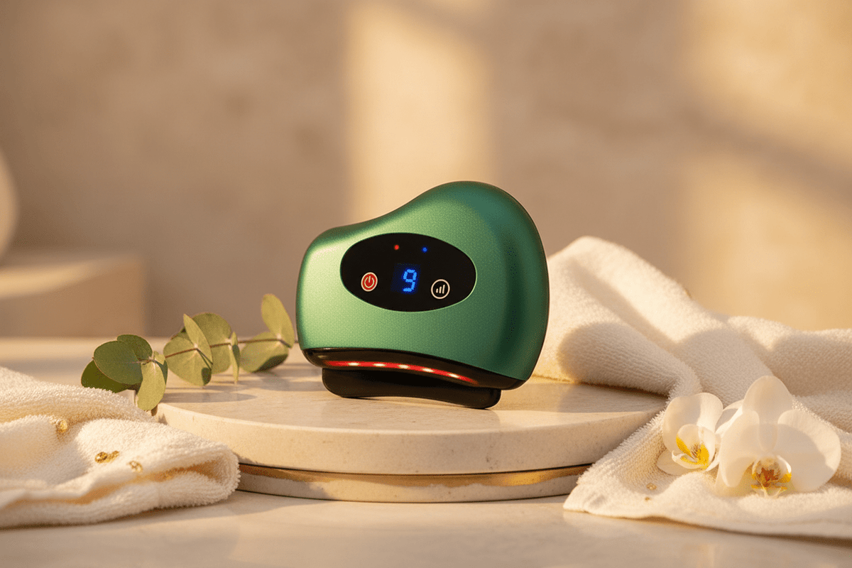 Gua Sha Stein Massagegerät: Elektrisch mit Wärme &amp; Vibration {{ DaniFest }}