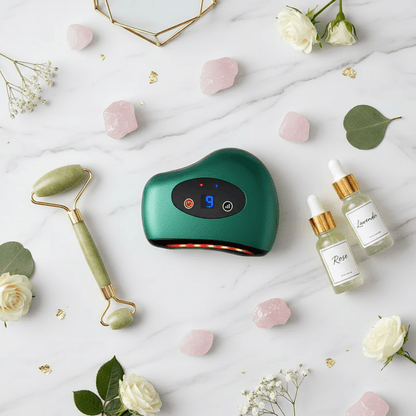 Gua Sha Stein Massagegerät: Elektrisch mit Wärme &amp; Vibration {{ DaniFest }}
