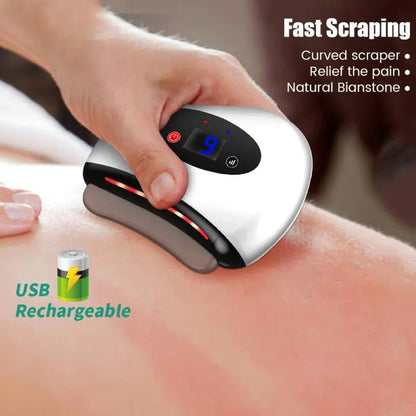 Gua Sha Stein Massagegerät: Elektrisch mit Wärme &amp; Vibration {{ DaniFest }}