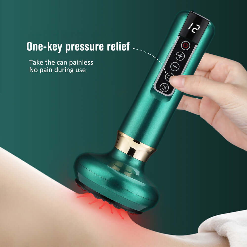 Elektrisches Schröpfgerät mit Wärmefunktion – Vakuum Massagegerät für Körper, Entspannend &amp; Hautpflegend {{ DaniFest }}