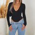 Figurbetonendes Langarm-Top für Damen – Slim-Fit Eleganz für jeden Anlass {{ DaniFest }}
