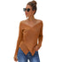 Figurbetonter V-Ausschnitt Pullover – Eleganter Slim-Fit für jeden Anlass {{ DaniFest }}