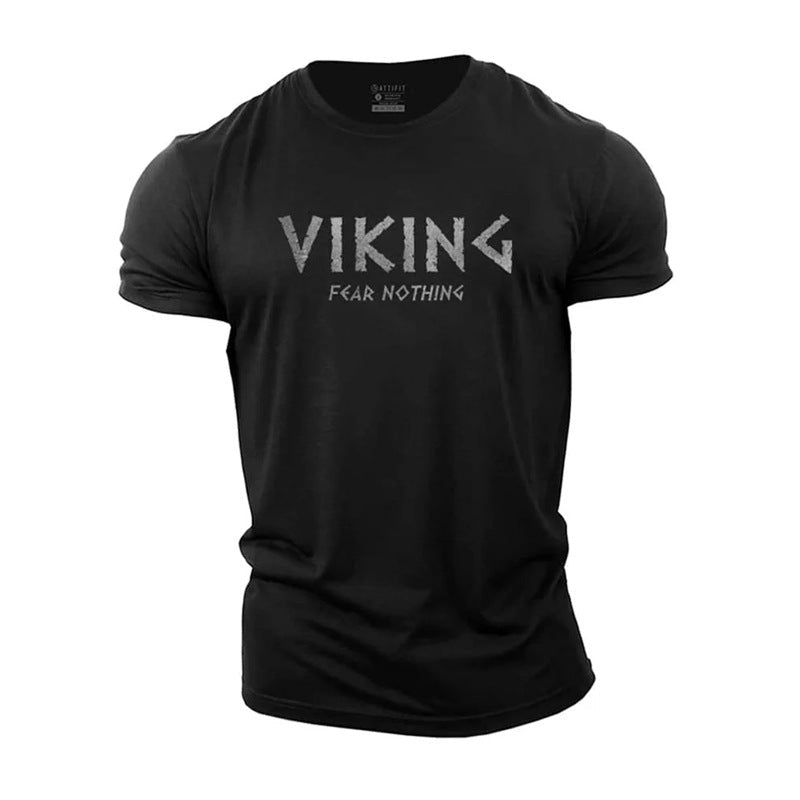 Herren Fitness T-Shirt aus Baumwolle – Atmungsaktives Sportshirt mit Rundhalsausschnitt, Leichtes Trainingsshirt für Gym, Laufen &amp; Freizeit {{ DaniFest }}