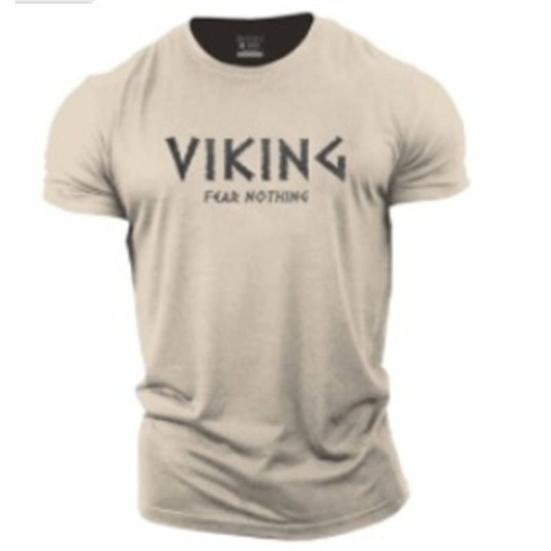 Herren Fitness T-Shirt aus Baumwolle – Atmungsaktives Sportshirt mit Rundhalsausschnitt, Leichtes Trainingsshirt für Gym, Laufen &amp; Freizeit {{ DaniFest }}