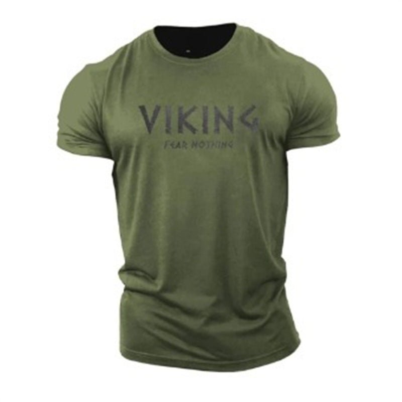 Herren Fitness T-Shirt aus Baumwolle – Atmungsaktives Sportshirt mit Rundhalsausschnitt, Leichtes Trainingsshirt für Gym, Laufen &amp; Freizeit {{ DaniFest }}