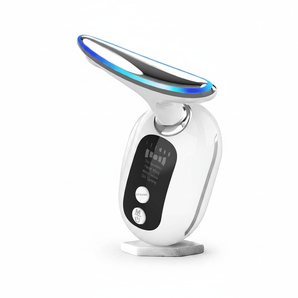 Hals &amp; Gesicht Beauty-Gerät – Mikrostrom &amp; LED Lichttherapie für straffere Haut und jugendliches Aussehen {{ DaniFest }}