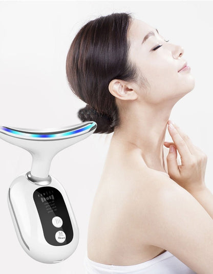 Hals &amp; Gesicht Beauty-Gerät – Mikrostrom &amp; LED Lichttherapie für straffere Haut und jugendliches Aussehen {{ DaniFest }}