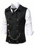 Elegante Herren Anzugweste mit Kette – Zweireihige Business Weste für jeden Anlass {{ DaniFest }}