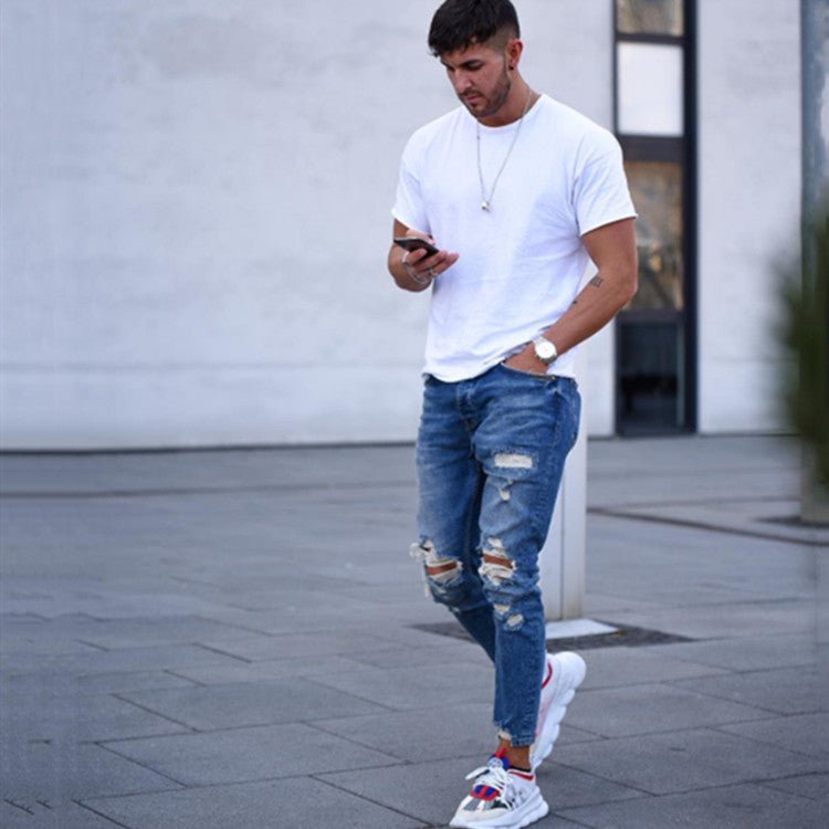 Herren Destroyed Jeans Slim Fit – Ihr Must-Have für Stil und Komfort {{ DaniFest }}