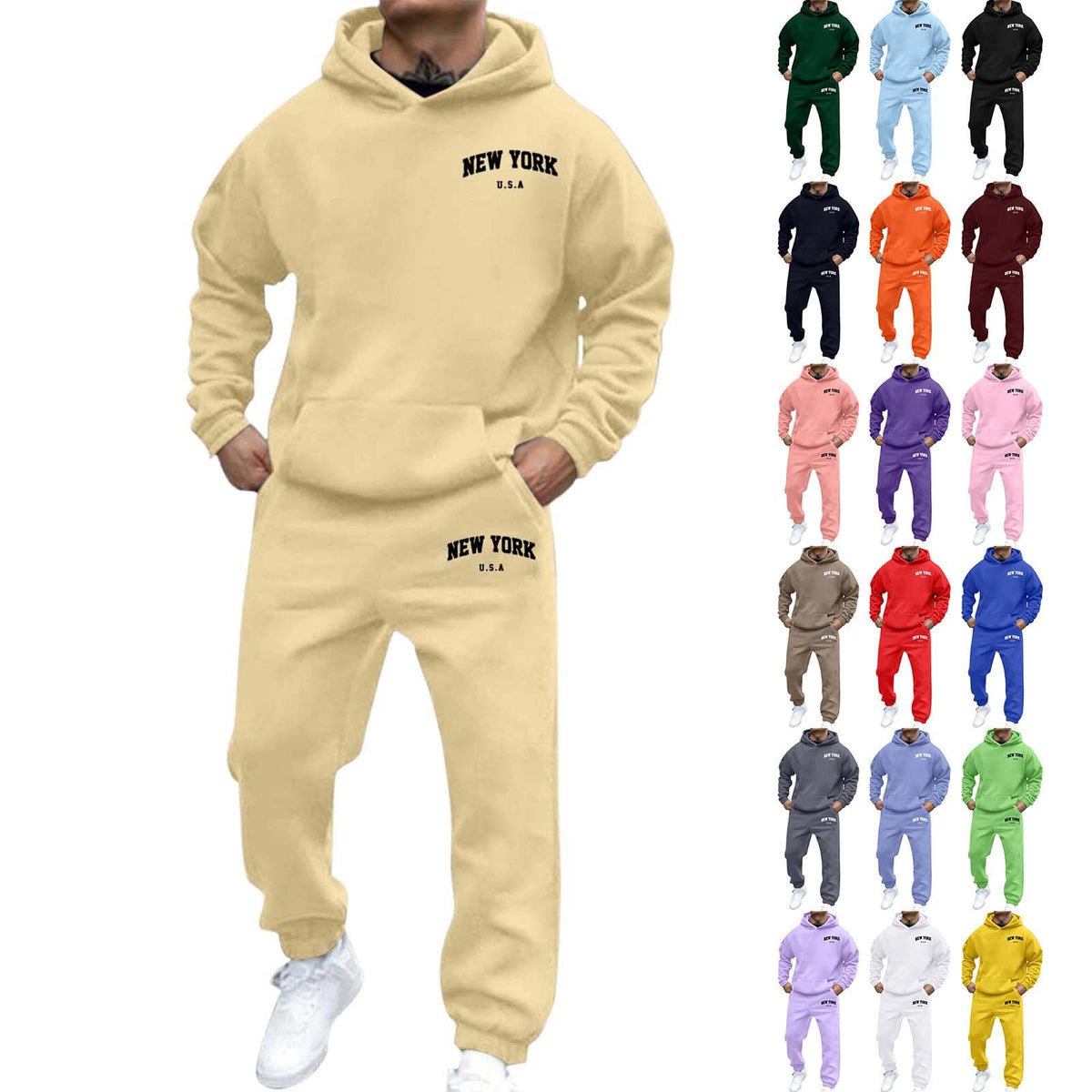 Herren Hoodie Set Fleece – Der stilvolle Trainingsanzug für Sport und Freizeit {{ DaniFest }}