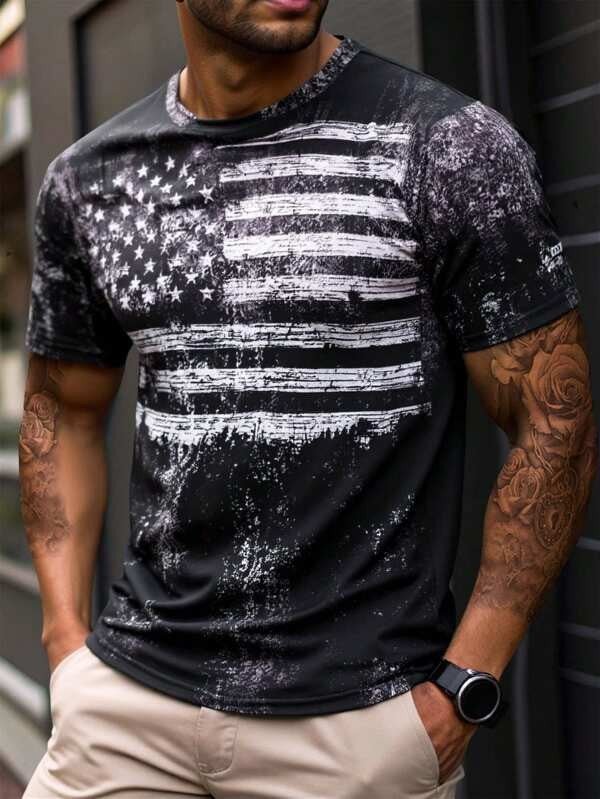 Herren Sommer T-Shirt mit Cartoon-Print – Bequemer Relaxed Fit für jeden Anlass {{ DaniFest }}
