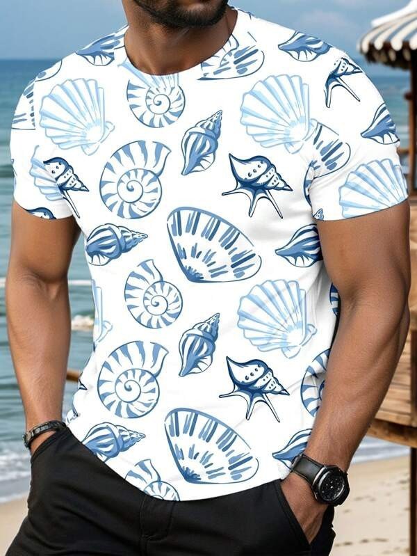 Herren Sommer T-Shirt mit Cartoon-Print – Bequemer Relaxed Fit für jeden Anlass {{ DaniFest }}