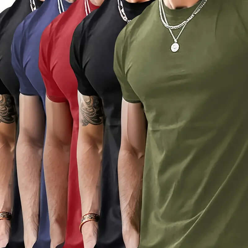 Herren Sport T-Shirt Stretch – Atmungsaktives Fitness Shirt mit Rundhalsausschnitt, Bequem &amp; Flexibel {{ DaniFest }}