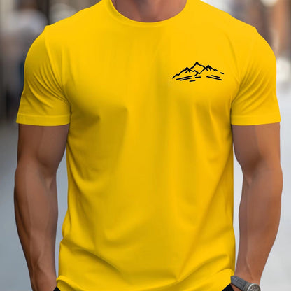 Herren T-Shirt mit Bergmotiv – Bequemes Relaxed Fit Sport Shirt für Outdoor-Abenteuer {{ DaniFest }}