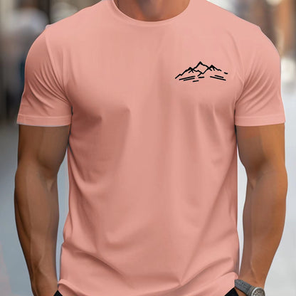 Herren T-Shirt mit Bergmotiv – Bequemes Relaxed Fit Sport Shirt für Outdoor-Abenteuer {{ DaniFest }}