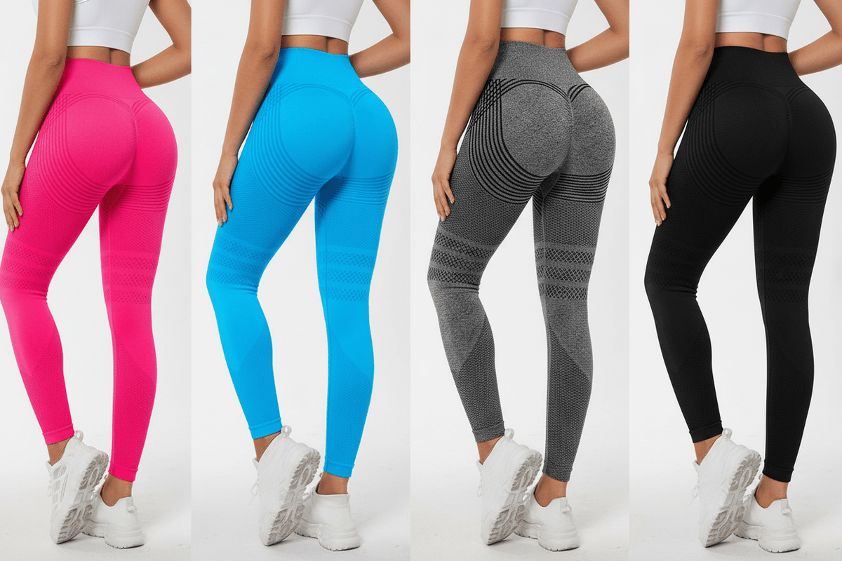 High Waist Yoga Pants in Rosé