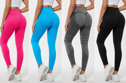 High Waist Yoga Pants in Rosé
