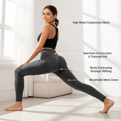 High Waist Yoga Pants in Rosé, Ansicht 8