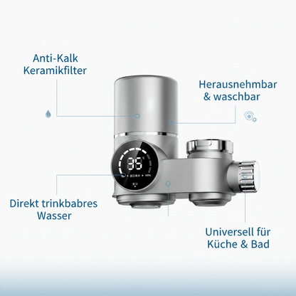 Wasserhahn Wasserfilter mit Keramik – Austauschbarer Kalkfilter für Küche &amp; Bad {{ DaniFest }}