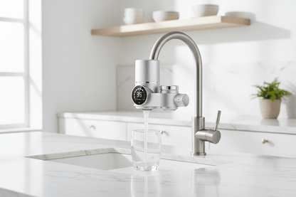 Wasserhahn Wasserfilter mit Keramik – Austauschbarer Kalkfilter für Küche &amp; Bad {{ DaniFest }}