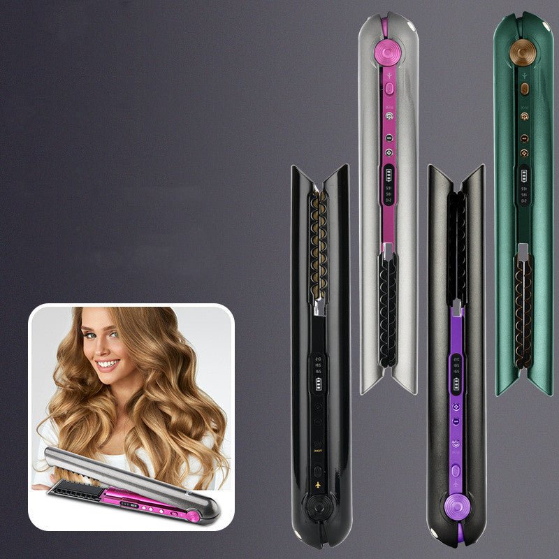 Kabelloser Glättungskamm USB – 2-in-1 Haarglätter &amp; Lockenstyler, Tragbarer Stylingkamm für Glatte Haare &amp; Locken unterwegs {{ DaniFest }}