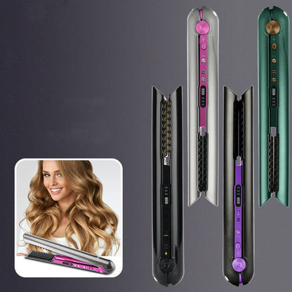 Kabelloser Glättungskamm USB – 2-in-1 Haarglätter &amp; Lockenstyler, Tragbarer Stylingkamm für Glatte Haare &amp; Locken unterwegs {{ DaniFest }}