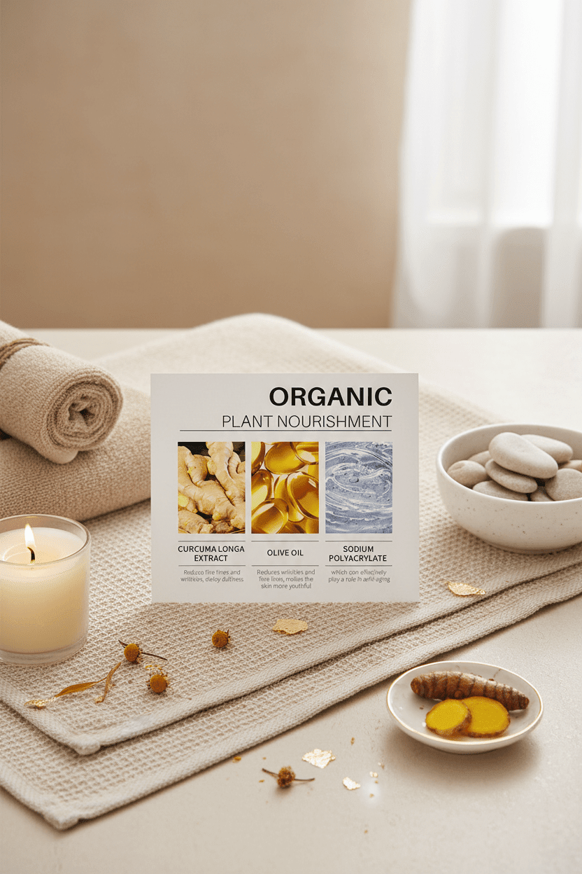 Kurkuma Gesichtsserum – Verpackungsdesign Gelb