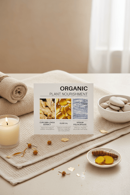 Kurkuma Gesichtsserum – Verpackungsdesign Gelb