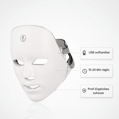 LED Lichttherapie-Maske – 7-farbige Anti-Aging Behandlung {{ Stilwerk }}