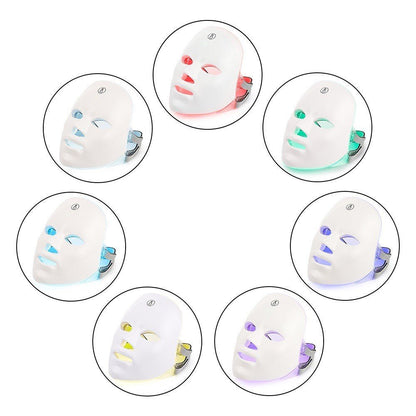 LED Lichttherapie-Maske – 7-farbige Anti-Aging Behandlung {{ Stilwerk }}