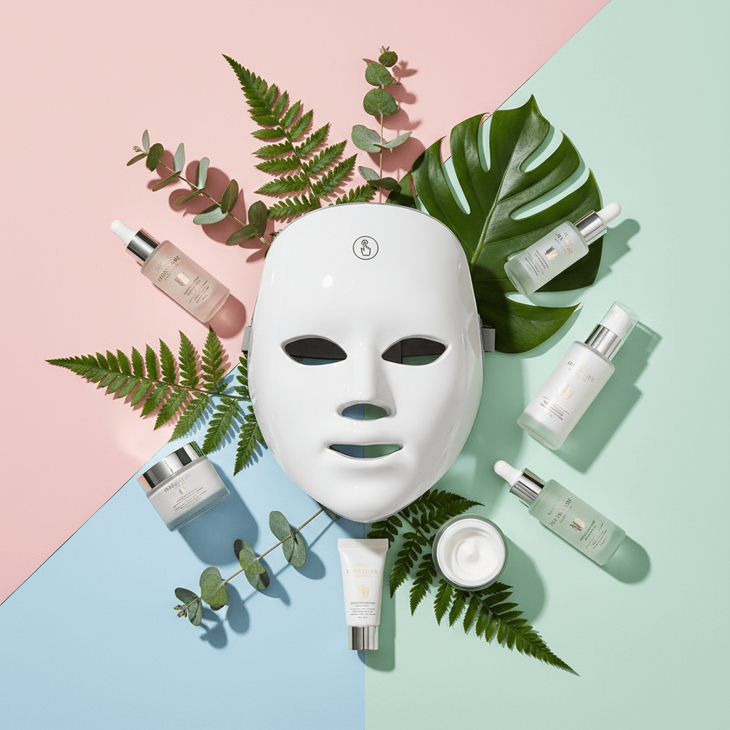 LED Lichttherapie-Maske – 7-farbige Anti-Aging Behandlung {{ Stilwerk }}