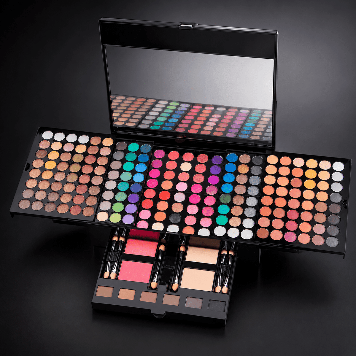 Lidschatten-Palette 194 Farben – Nahaufnahme der Farbpalette