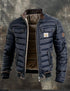 Men’s Winter Puffer Jacket – Insulated Zip-Up Coat with Stand Collar (Warm Lightweight Outdoor Jacket) {{ DaniFest }}