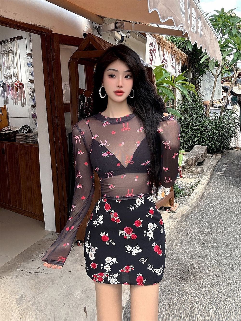 Transparenter Dopamin-Print Damen-Shirt – Dein neuer Lieblingslook für jeden Anlass {{ DaniFest }}