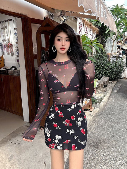 Transparenter Dopamin-Print Damen-Shirt – Dein neuer Lieblingslook für jeden Anlass {{ DaniFest }}