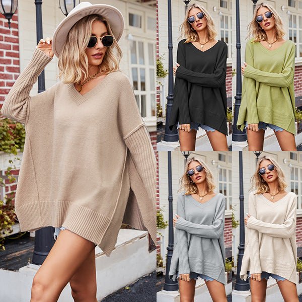 Bequemer Damen Pullover mit V-Ausschnitt – Stilvoller Casual Look für jeden Tag {{ DaniFest }}