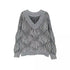 Trendiger Strickpullover mit großem V-Ausschnitt {{ DaniFest }}