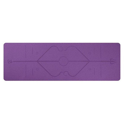 Rutschfeste TPE Yogamatte mit Positionslinien – Perfekter Halt für Yoga und Fitness {{ DaniFest }}
