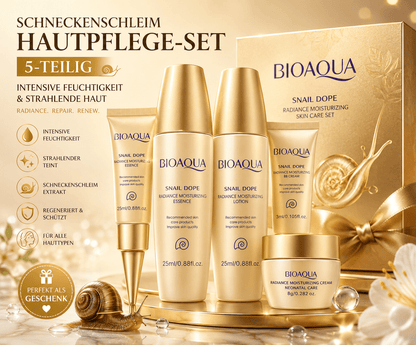 Schneckenschleim Hautpflege-Set 5-teilig – Produktverpackung