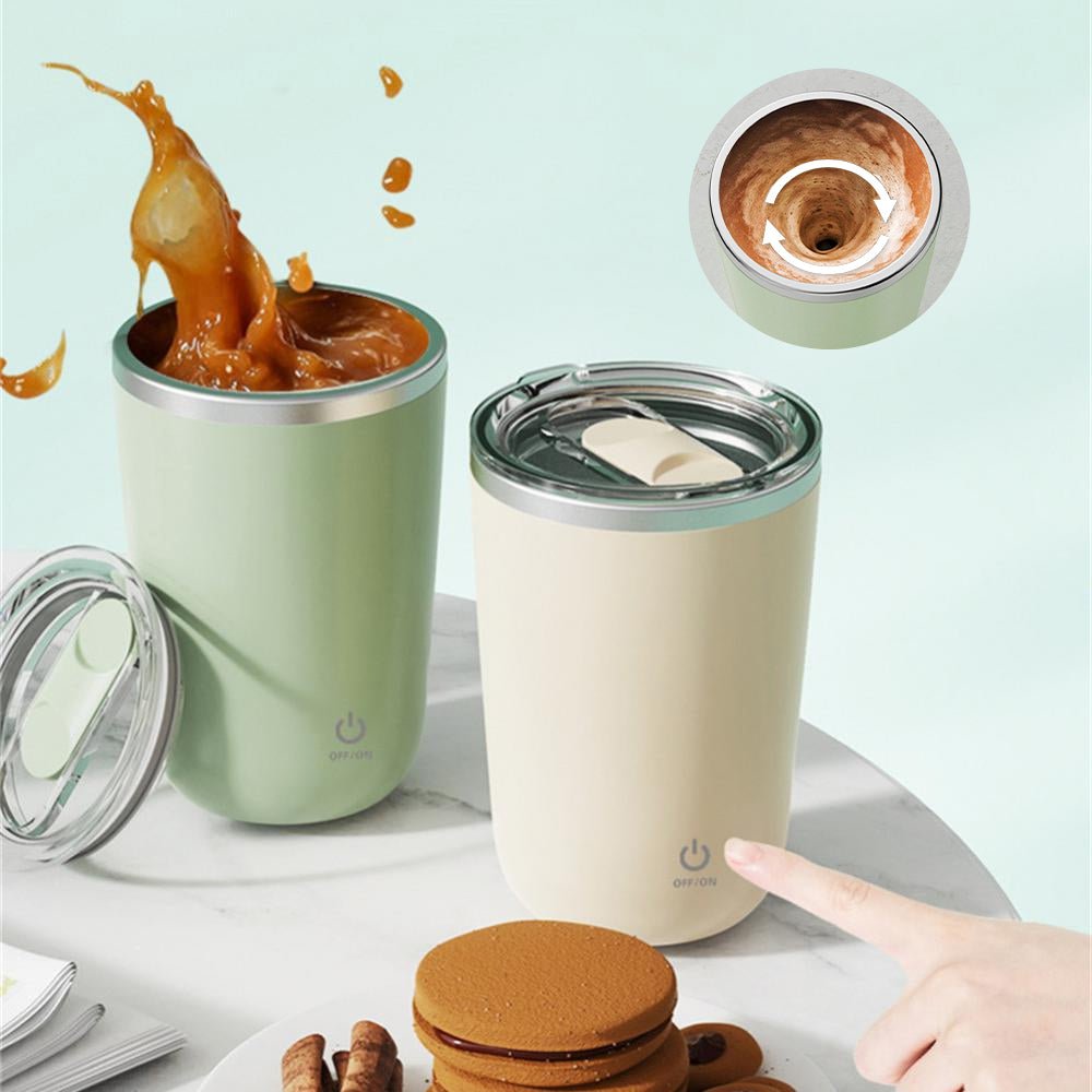 Selbstumrührender Becher 350 ml – Automatischer Mischbecher für Kaffee, Tee &amp; Protein {{ DaniFest }}