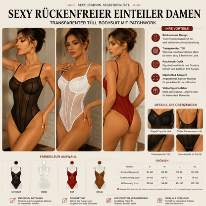 Body Damen Elegant – Figurbetonter Bodysuit aus Spitze, Bequem &amp; Stylisch {{ DaniFest }}