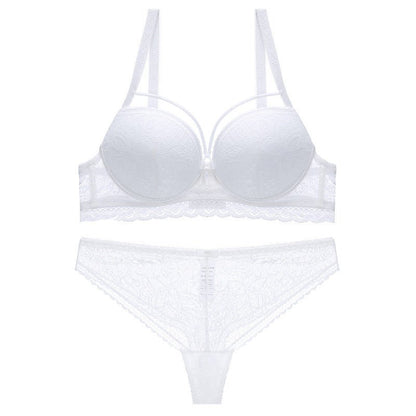 Spitzen BH Set Damen Push-Up B-Cup – Elegantes Dessous Set mit Bügel, Bequem &amp; Formgebend {{ DaniFest }}