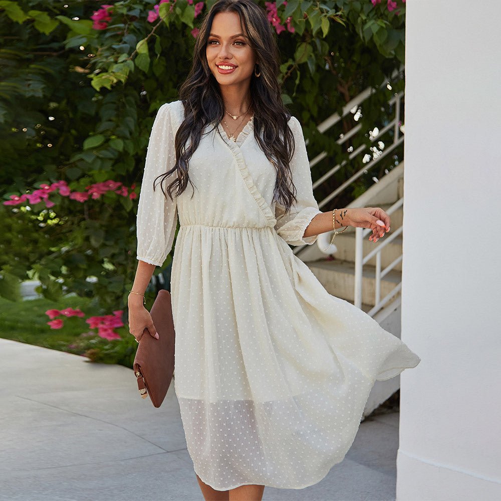 Elegantes Tailliertes Chiffon-Kleid für Damen – Der Must-Have Look für Jede Gelegenheit {{ DaniFest }}